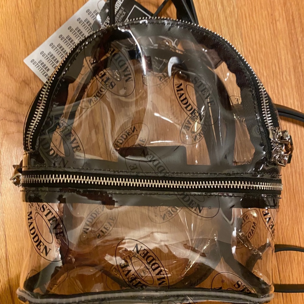 Clear convertible backpack/purse from Steve Madden